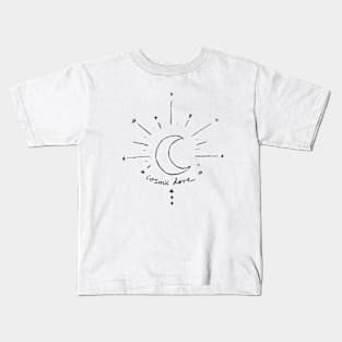 Florence Welch Cosmic Love Moon and Stars Art Doodle Kids T-Shirt